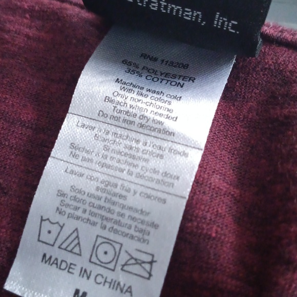 Harley-Davidson Maroon Graphic Cutout Shoulder Tee M El Paso TX - Picture 7 of 7